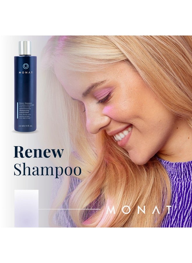monat - MONAT Renew™ Shampoo Infused with Rejuveniqe® - Moisturizing Shampoo w/Omega Fatty Acids for Medium to Thick Hair. Shine-enhancing, Ultra-hydrating Lather for Dry Hair - Net Wt. 237 ml / 8.0 fl. oz. - Image 1