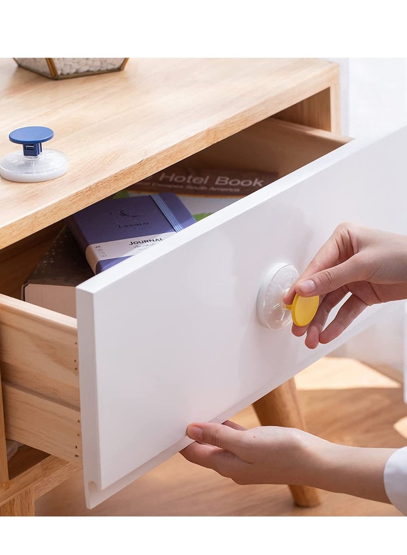 SYOSI Shower Suction Cup Hooks Heavy Duty Hanger Removable Small Cups with Towel Wreath Loofah Hook for Bathroom Wall Glass Door Window 6 Packs - Image 5