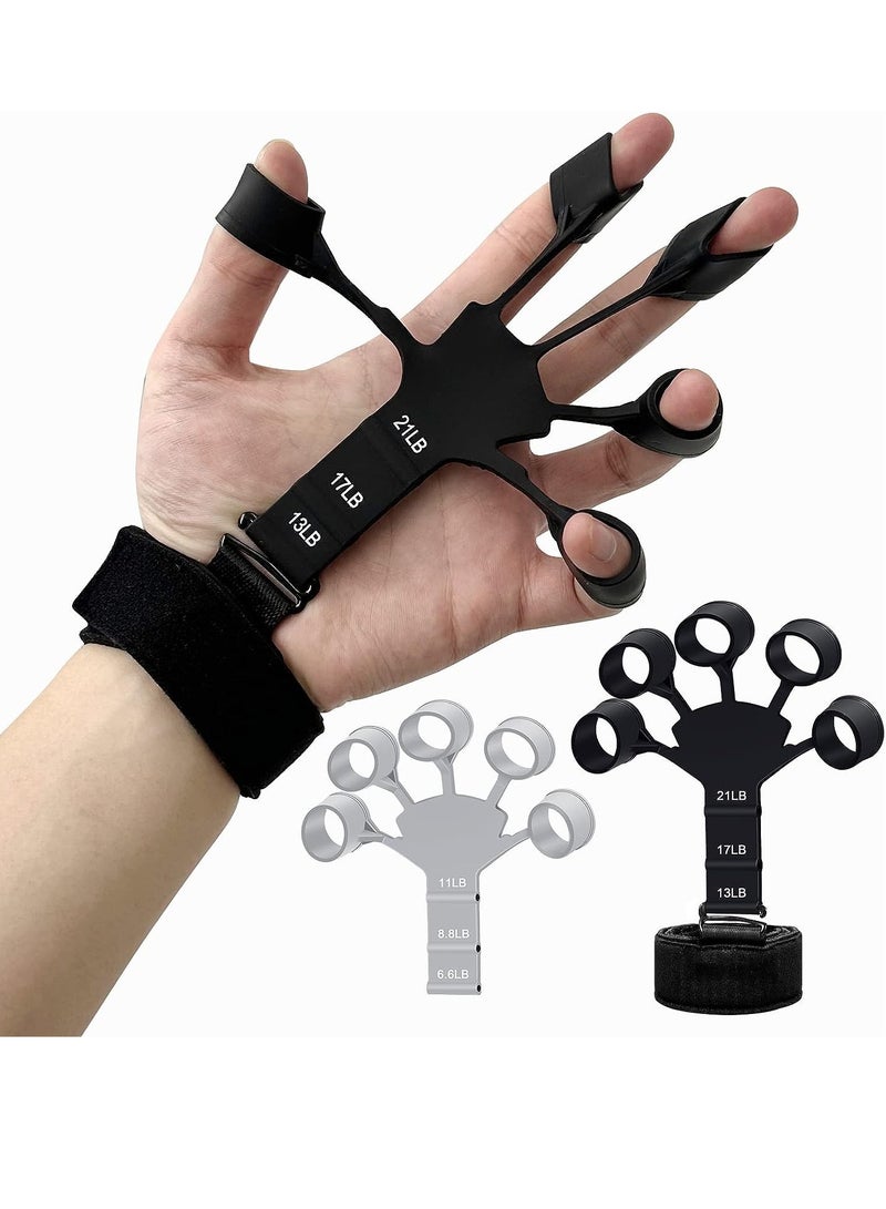 ELTRAZONE Hand Grip Strengthener - Adjustable Hand Exerciser and Finger Stretcher - Grip Strength Trainer for Muscle Building and Injury Recovery for Athletes - Relieve Pain for Arthritis, Carpal Tunnel - Image 1