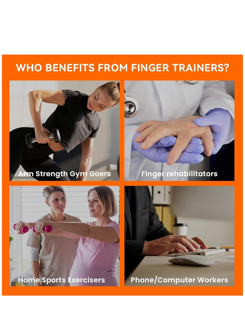 ELTRAZONE Hand Grip Strengthener - Adjustable Hand Exerciser and Finger Stretcher - Grip Strength Trainer for Muscle Building and Injury Recovery for Athletes - Relieve Pain for Arthritis, Carpal Tunnel - Image 4