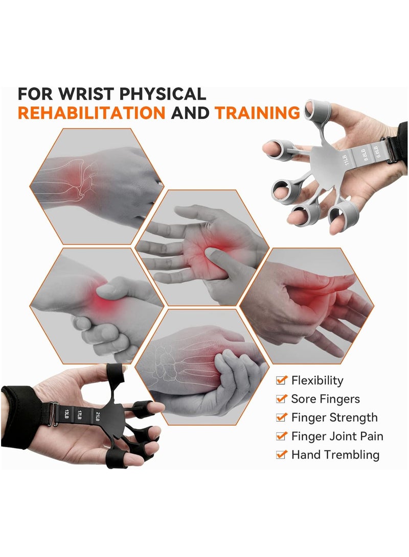 ELTRAZONE Hand Grip Strengthener - Adjustable Hand Exerciser and Finger Stretcher - Grip Strength Trainer for Muscle Building and Injury Recovery for Athletes - Relieve Pain for Arthritis, Carpal Tunnel - Image 2