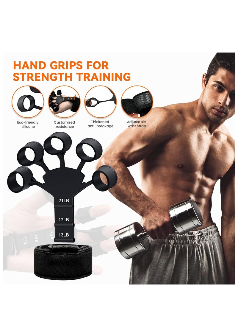 ELTRAZONE Hand Grip Strengthener - Adjustable Hand Exerciser and Finger Stretcher - Grip Strength Trainer for Muscle Building and Injury Recovery for Athletes - Relieve Pain for Arthritis, Carpal Tunnel - Image 3