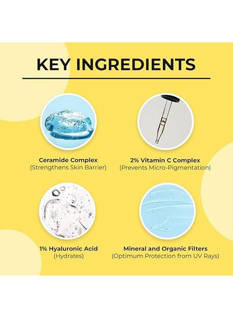 دكتور شيث كريم الوقاية من الشمس SPF 50 من دكتور شيث مع السيراميد وفيتامين سي 50 جرام - Image 3