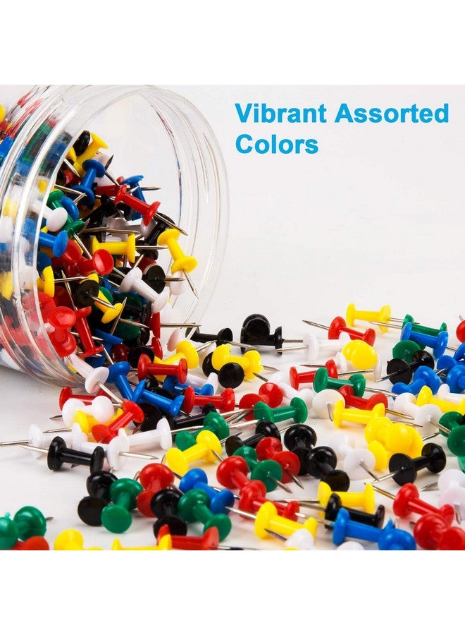 BetyBedy 400Pcs Push Pins, Thumb Tacks for Bulletin Board, Stick Pins Thumb Tacks for Cork Board Wall Hangings, Office Tacks Color Pins for Desk Decor Organization (Assorted Colors) - Image 2