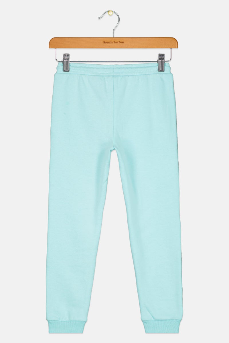 Hamleys Kids Girl Metallic Jogger Pants, Turquoise - Image 2