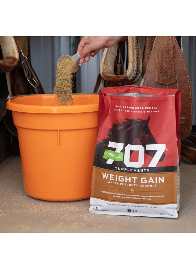 Formula 707 Formula 707 Weight Gain Crumble Equine Supplement, 7lb Bucket - Palatable, Calorie-Rich Nutritional Support for Hard-to-Keep and Senior Horses  - Image 2