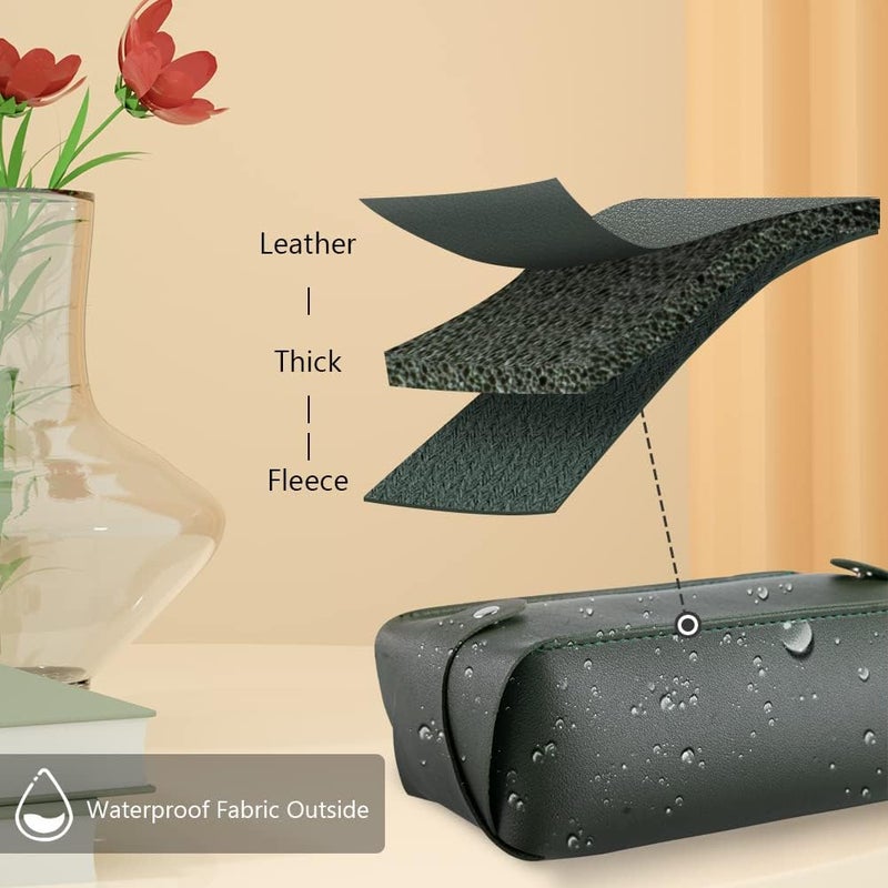 SUCITY 3 Packs SUCITY Leather Tissue Box Cover Holder - Green - Image 3