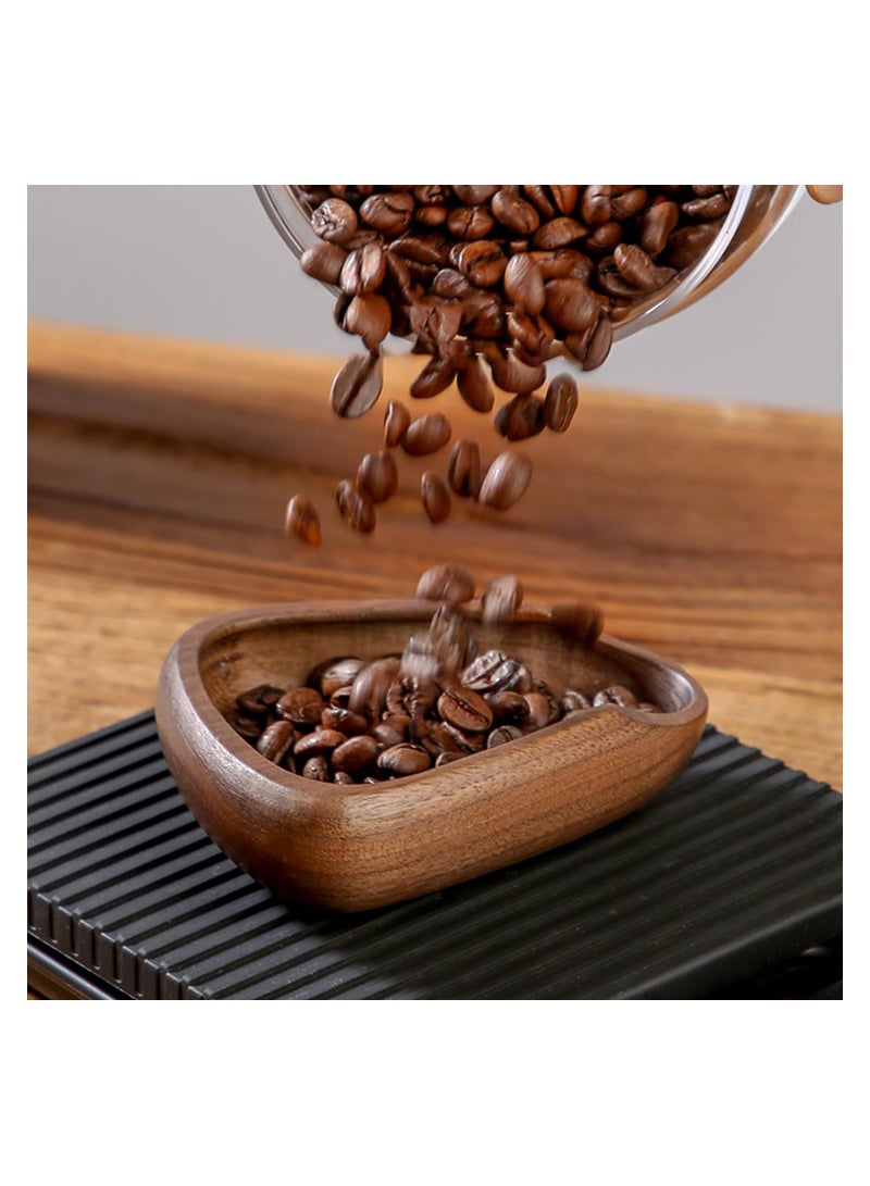 Excefore Wooden Espresso Dosing Cup, Dosing Cup For Coffee Beans, Coffee Cupping Tray, Coffee Bean Bowl Dosing, Wooden Dosing Tray, Sample Display Tray, Espresso Accessories For Coffee Or Tea - Image 3