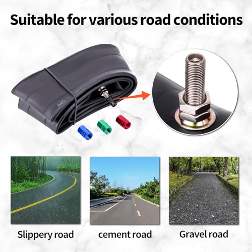 AWSZH Inner Tube 7010019 27530019 Compatible with CRF 125FB 150F 250R 450R KX 100 250 500 KLX 125B 140L TTR125L FX450 TC100 125 250R Dirt Bike Pit Bikes Off Road Motorcycle Dirt Bike Tube 1PC - Image 5