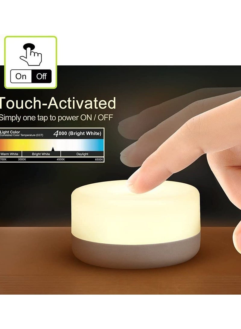 Luckam Energy Saving Light, Baby Night Light, Rechargeable Mini Touch Light, Wireless LED Night Lights for Kids, Portable Bedside Lamp for Breastfeeding, Dimmable Nursery Lamp - Image 3