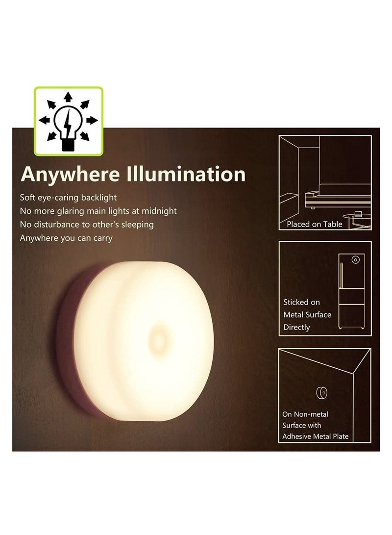 Luckam Energy Saving Light, Baby Night Light, Rechargeable Mini Touch Light, Wireless LED Night Lights for Kids, Portable Bedside Lamp for Breastfeeding, Dimmable Nursery Lamp - Image 4