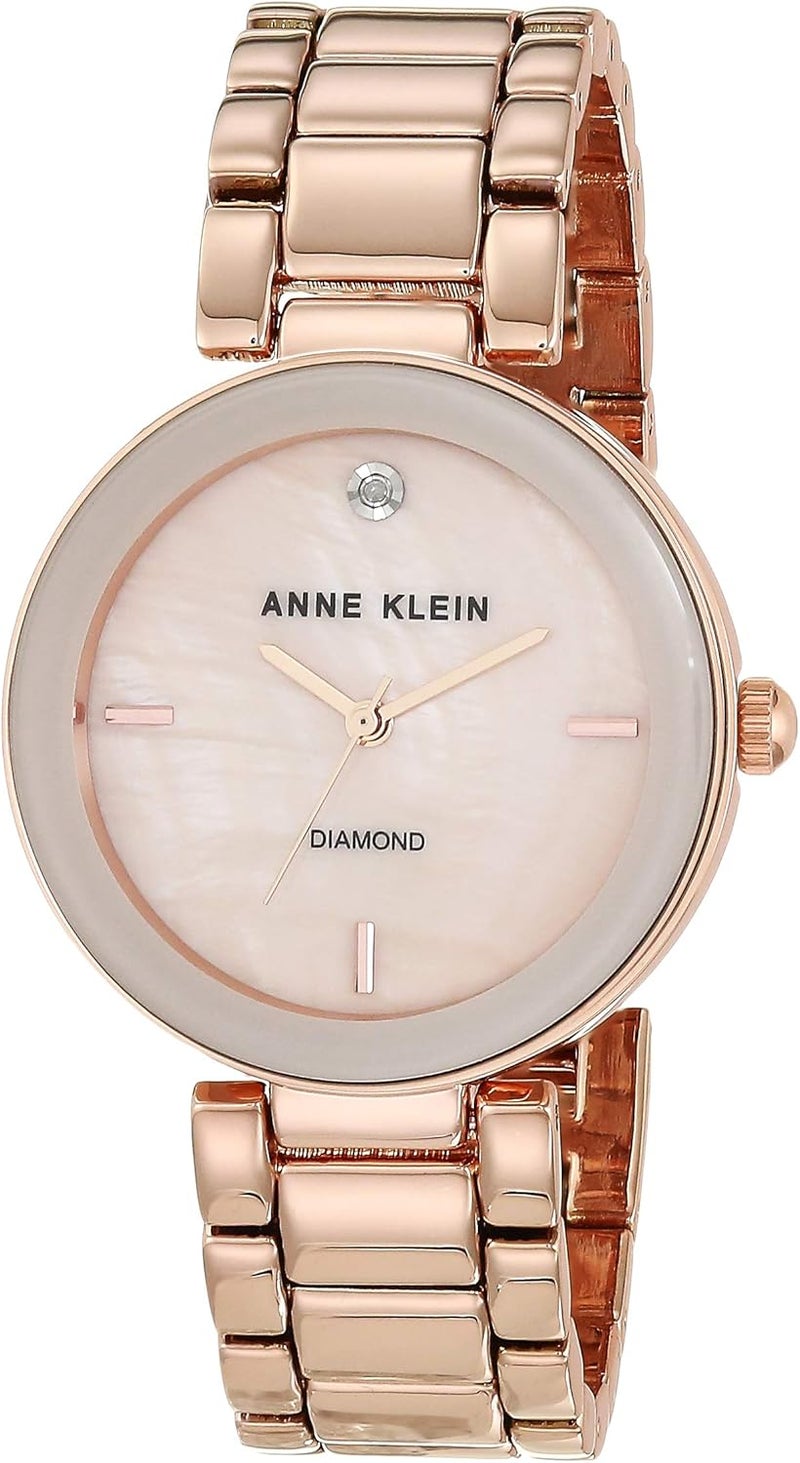 Anne Klein Women's Diamond Dial Bracelet Watch - Image 1