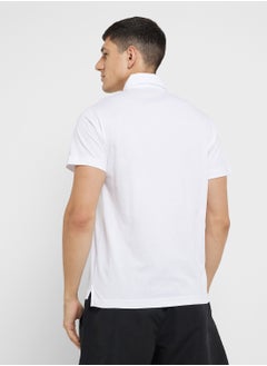 EMPORIO ARMANI Beachwear Logo Polo Shirt  - Image 2
