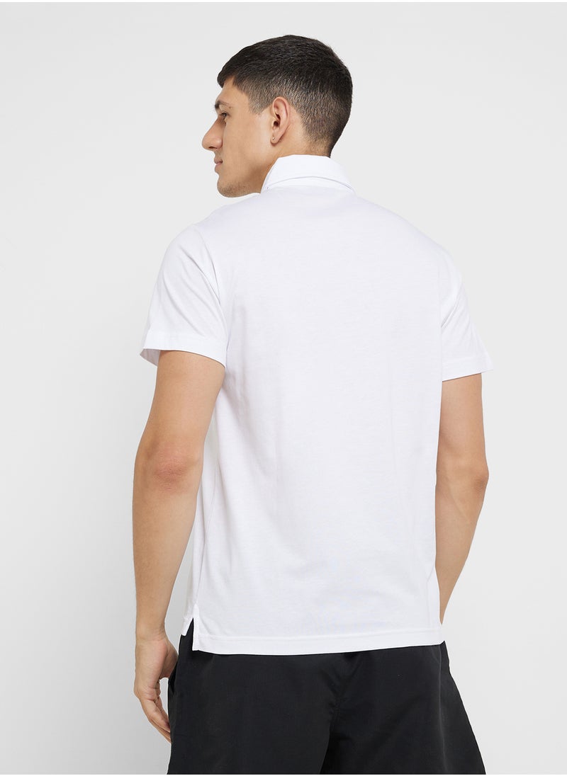 EMPORIO ARMANI Beachwear Logo Polo Shirt  - Image 2