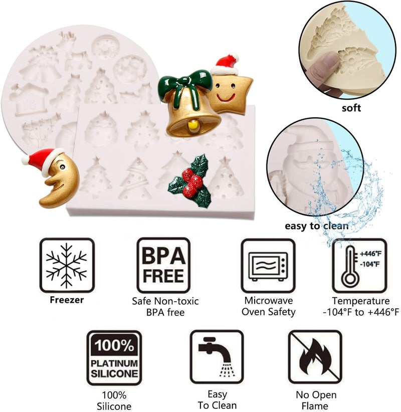muyulin Christmas Cake Decor Mold Set - Image 3