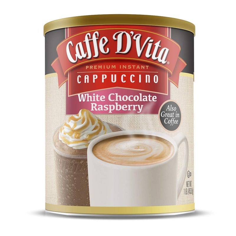 Caffe D'Vita White Chocolate Raspberry Cappuccino (16 oz) - Image 1