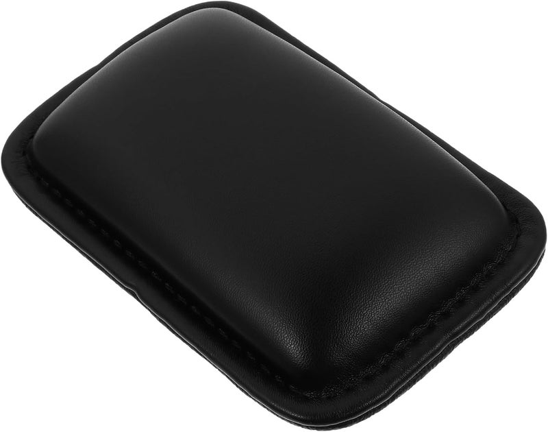 Leather Mouse Wrist Rest Support Pad Ergonomic Computer Elbow and Wrist Cushion for Pain Relief Skid Design for Gaming Office Use and Travel Black - Image 1