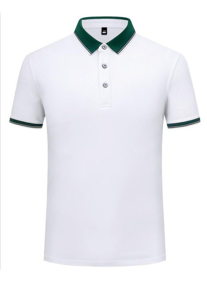 Summer Short Sleeve Polo Shirt Corporate Workwear Collared T-Shirt Men's Fashion  - Image 1