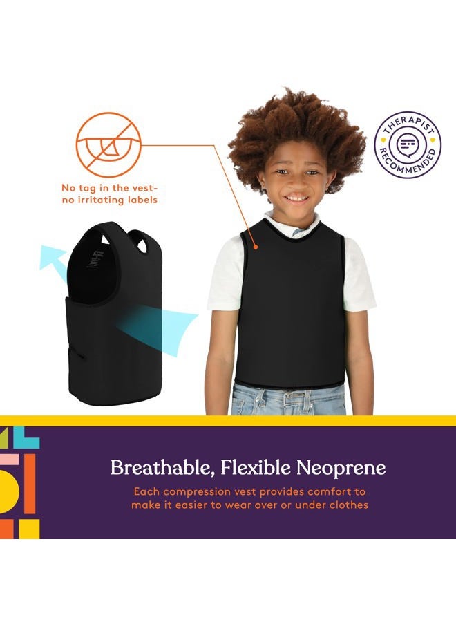 Special Supplies Sensory Compression Vest Deep Pressure Comfort (Black, X-Small) - Image 4