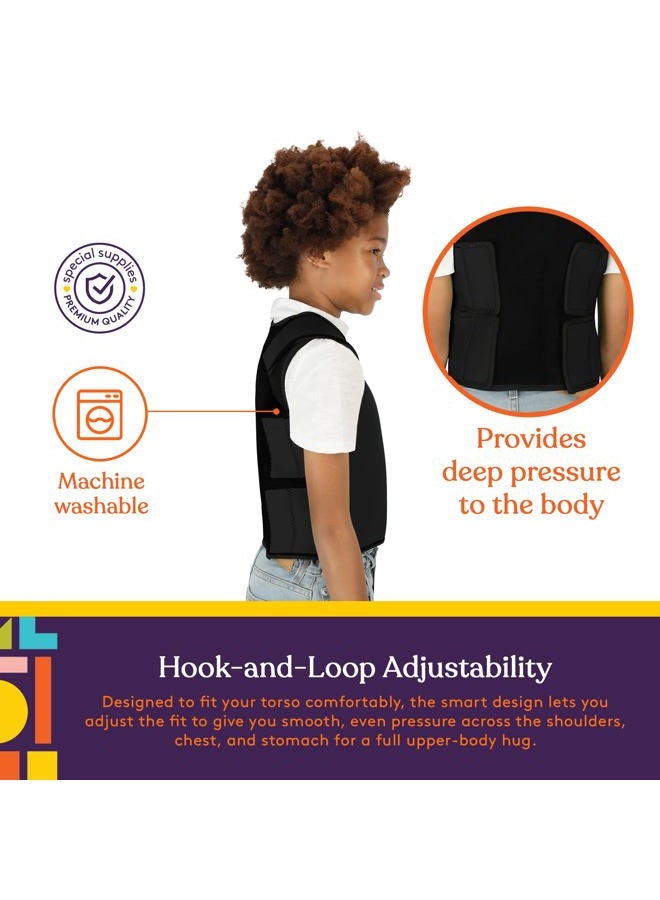 Special Supplies Sensory Compression Vest Deep Pressure Comfort (Black, X-Small) - Image 3