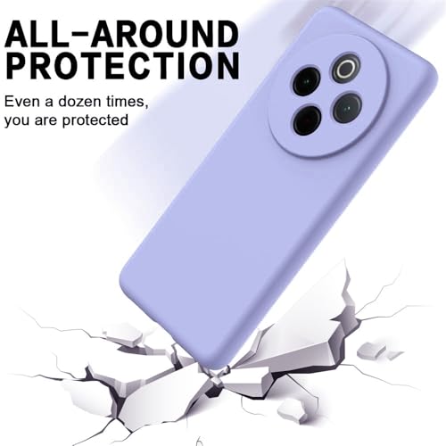 Casotec Back Cover for Vivo T4 5G | Full Camera Protection | Premium Liquid Silicon Case | Flexible Bumper Case for Vivo T4 5G / Y300 Pro 5G / Y300 Pro Plus 5G / iQOO Z10 5G (Purple) - Image 4