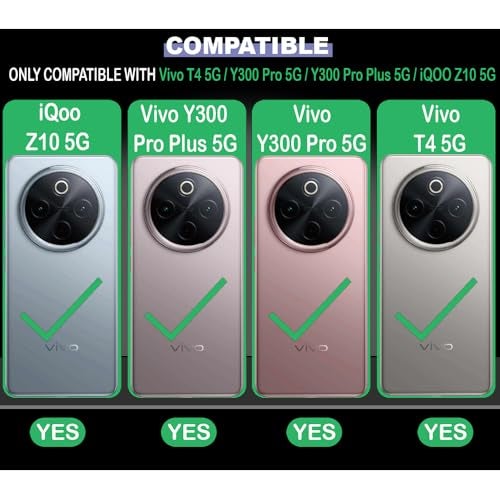 Casotec Back Cover for Vivo T4 5G | Full Camera Protection | Premium Liquid Silicon Case | Flexible Bumper Case for Vivo T4 5G / Y300 Pro 5G / Y300 Pro Plus 5G / iQOO Z10 5G (Purple) - Image 2