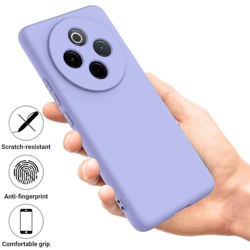 Casotec Back Cover for Vivo T4 5G | Full Camera Protection | Premium Liquid Silicon Case | Flexible Bumper Case for Vivo T4 5G / Y300 Pro 5G / Y300 Pro Plus 5G / iQOO Z10 5G (Purple) - Image 5