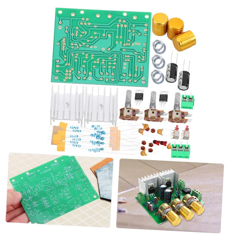 مجموعة لوحة مكبر صوت ستريو ثنائي القنوات افعلها بنفسك بقدرة 2x15 واط مع دائرة إمداد الطاقة - Image 4