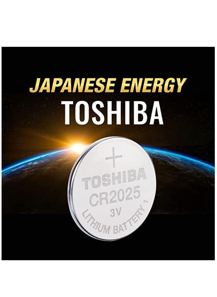 Toshiba Toshiba CR2025 3V Lithium Battery Pack of 5  - Image 2