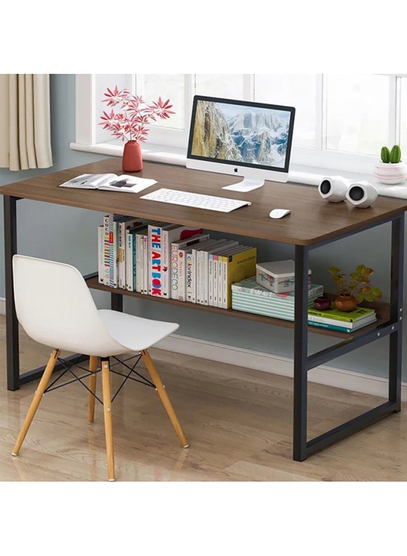 AGD Modern Design Computer Desk for Writing and Studying with Bookshelf 120 x 45 x 72 cm - Image 1