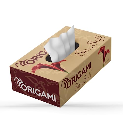 Origami So Soft 2 Ply Facial Tissue | Ultra Soft, Skin Friendly & Highly Absorbent Face Tissues | Multipurpose Car, Home & Office Use | Pack of 3 (200 Pulls 600 Sheets) - Image 2