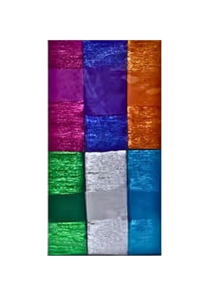 ورق كريب مدعم برقائق الألومنيوم 36 شريط - 3 أقدام متعدد الألوان - Image 2