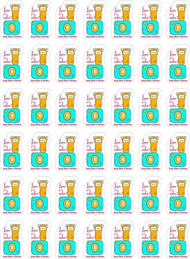 PG Creations Customer Feedback Thank You Stickers for Small Business, 1.5x1.2 Inch, Small Size Paper Labels, Multicolour, Pack of 1000 - Image 3