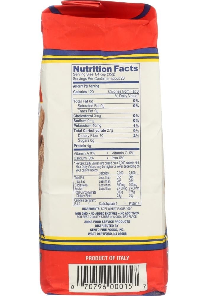 Anna - Napoletana Tipo "00" Extra Fine Flour, (3)- 2.2 lb Pkgs. by ANNA - Image 2