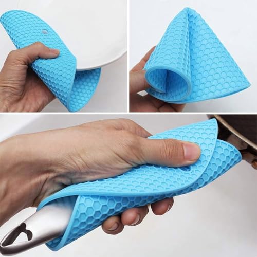 MeeTo Versatile Silicone Round Trivet Mats Durable, Non-Slip, & Flexible | Multi-Purpose Silicone Hot Pads Flexible & Dishwasher Safe, Heat Resistant Silicone Mats - (Pack of 1) - Image 5