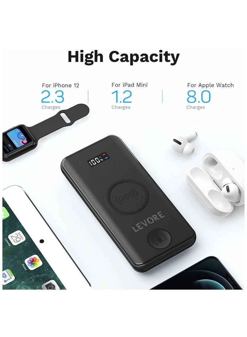 ليفور شاحن ليفور محمول لاسلكي وسلكي 20 واط 10000 مللي أمبير - أسود - Image 3