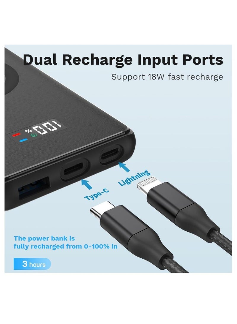 ليفور شاحن ليفور محمول لاسلكي وسلكي 20 واط 10000 مللي أمبير - أسود - Image 5