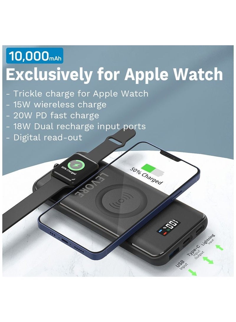 ليفور شاحن ليفور محمول لاسلكي وسلكي 20 واط 10000 مللي أمبير - أسود - Image 2