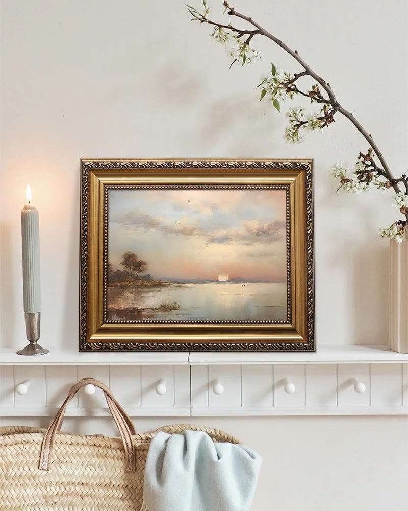 KBKBART Gold Framed Vintage Landscape Wall Art - Image 3