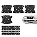 winterrock 8PCS Bling Car Door Handle Protectors Shiny Auto Doors Bowl Protective Sticker Crystal Rhinestone Door Handle Scratch Decals Auto Vehicle Protector Decor Covers Black - Image 2