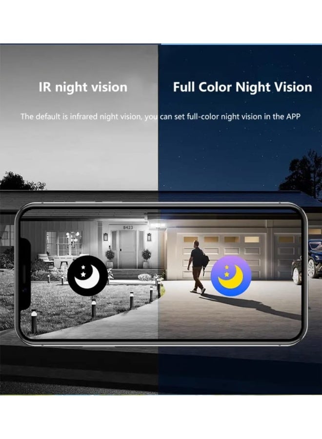 JORTAN JT-8181-2*M Consumption Solar Security Surveillance Camera, 4MP, PIR Detection, H.265X, IR-CUT Night Vision, Cloud Storage, Wi-Fi Connectivity, High Temperature Resistance - Image 4