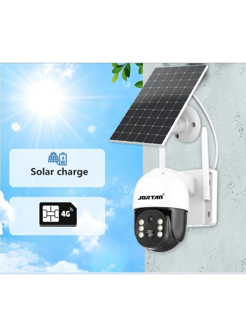 JORTAN JT-8181-2*M Consumption Solar Security Surveillance Camera, 4MP, PIR Detection, H.265X, IR-CUT Night Vision, Cloud Storage, Wi-Fi Connectivity, High Temperature Resistance - Image 5