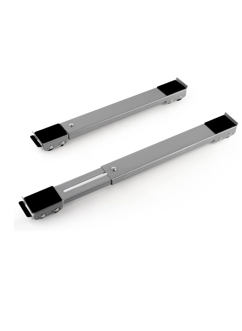 ELTRAZONE Heavy Duty Adjustable Appliance Base with Moving Roller for Home Appliances Washing Machines Refrigerators Dryers Dishwashers and Equipment with Wheels Anti-Skid Pad With Brake - Image 1