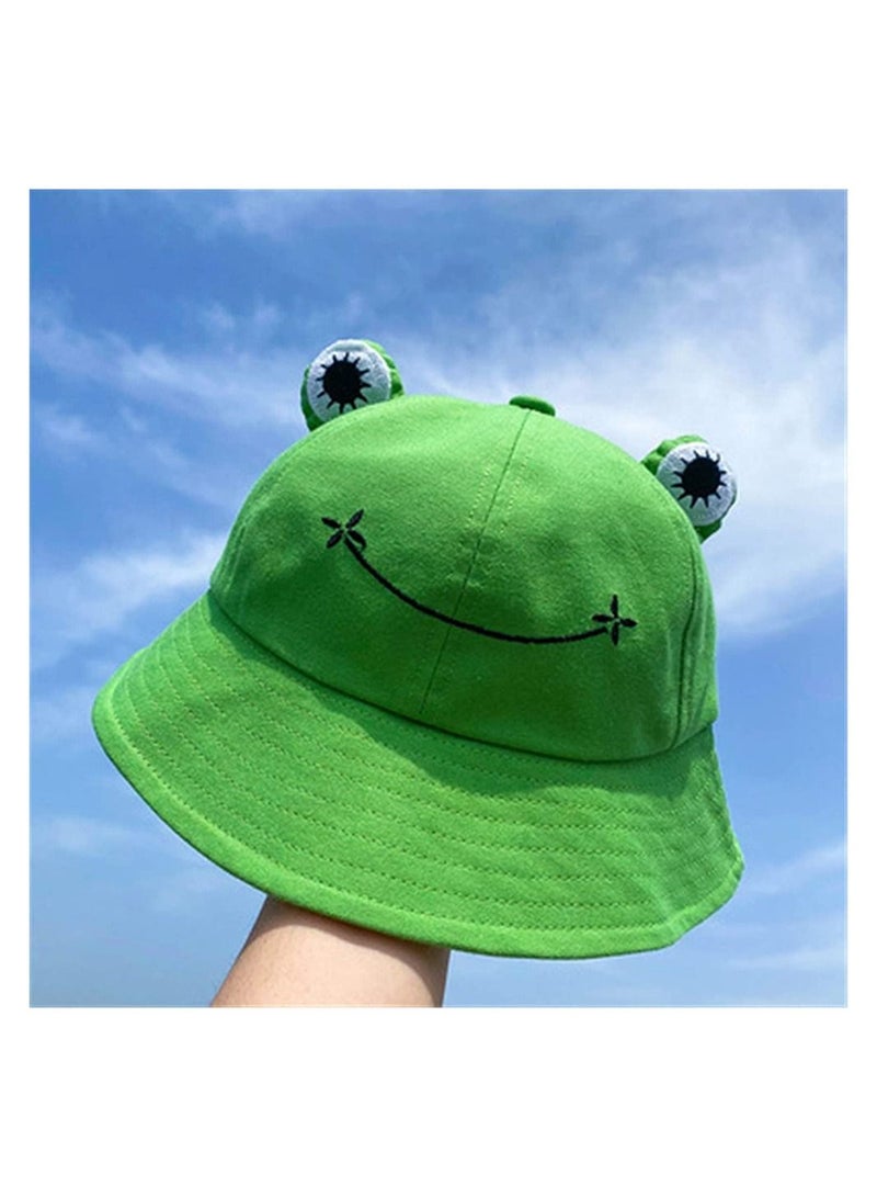 KASTWAVE Frog Bucket Hat Winter Hat Fashion Hat for Women Summer Autumn Plain Women Panama Outdoor Hiking Beach Fishing Cap - Image 1