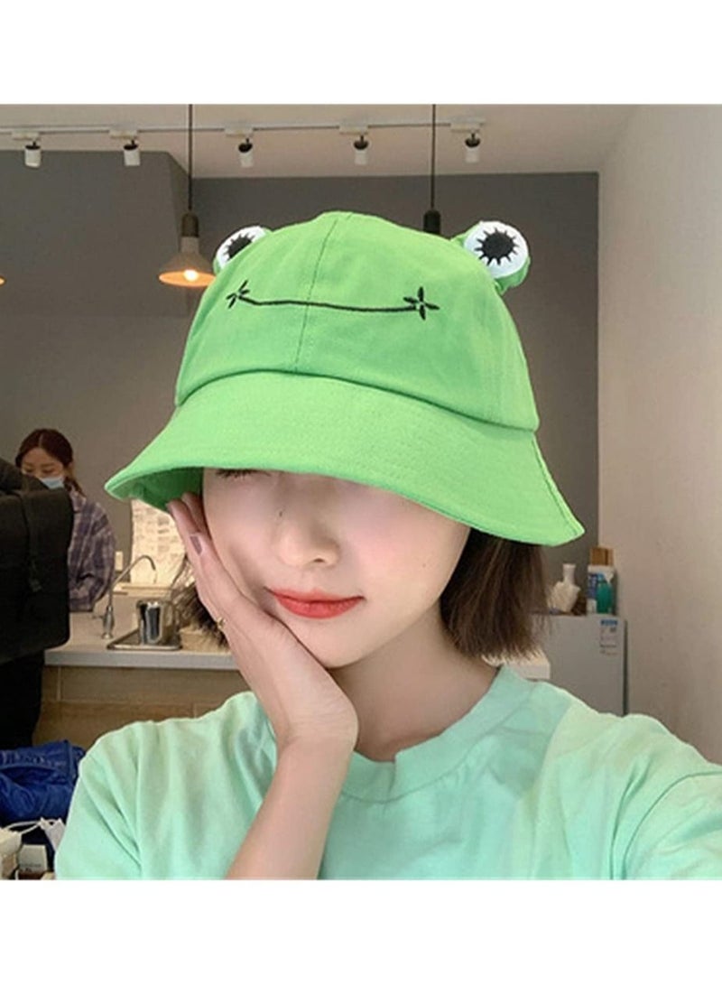 KASTWAVE Frog Bucket Hat Winter Hat Fashion Hat for Women Summer Autumn Plain Women Panama Outdoor Hiking Beach Fishing Cap - Image 2