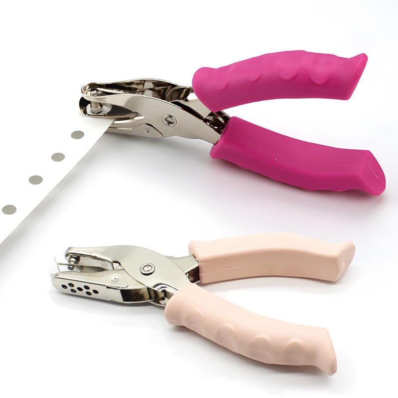 SCORYULE Single Hole Punch 1/4" and 1/8", 2 Pack Small Hole Puncher for Crafts, One Hole Paper Punch with Grip Handle, Small Hole Punch for Kids and Adults - Image 5