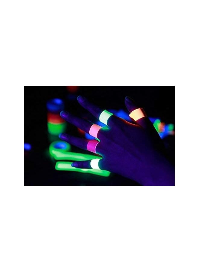PROMASS promass UV Blacklight Reactive 6pack 0.59inch x 16.4ft per Color, Fluorescent Cloth/Neon Gaffer Tape, Super Bright for Glow Party Supplies (6 Colors) Glow in The Dark Tape Under UV Black Light  - Image 5