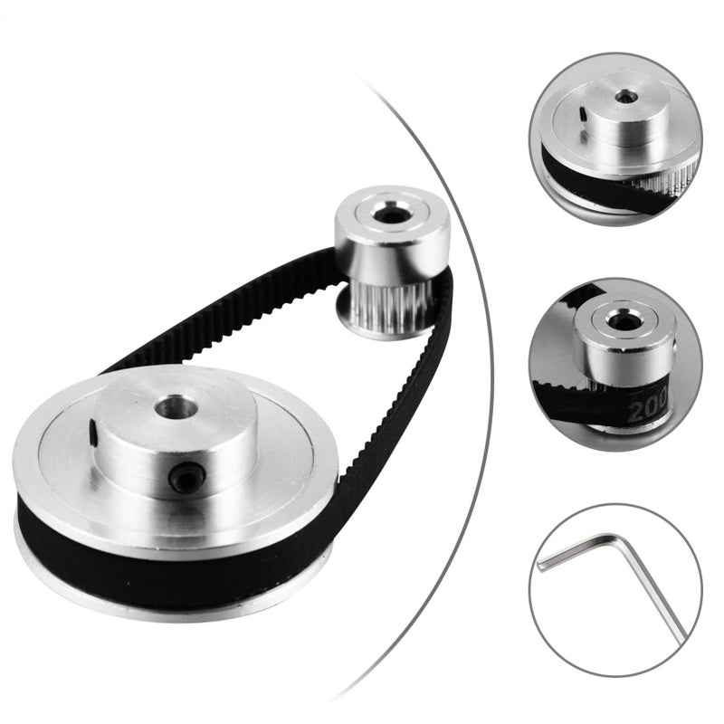 2 Sets Pulley Synchronous Motor Wheel Bearing Wear Resistant - Image 5