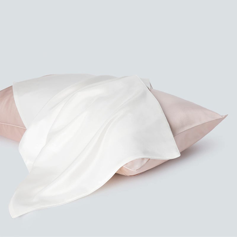 ROSEWARD Premium Mulberry Silk Pillowcase for Hair and Skin Made in USA, Anti Acne Pure Silk Pillow Cases White Queen, 100% Real 22 Momme Silk Pillow Cover, Anti Wrinkle, 1 Pc 20"x30" (Queen, White) - Image 5