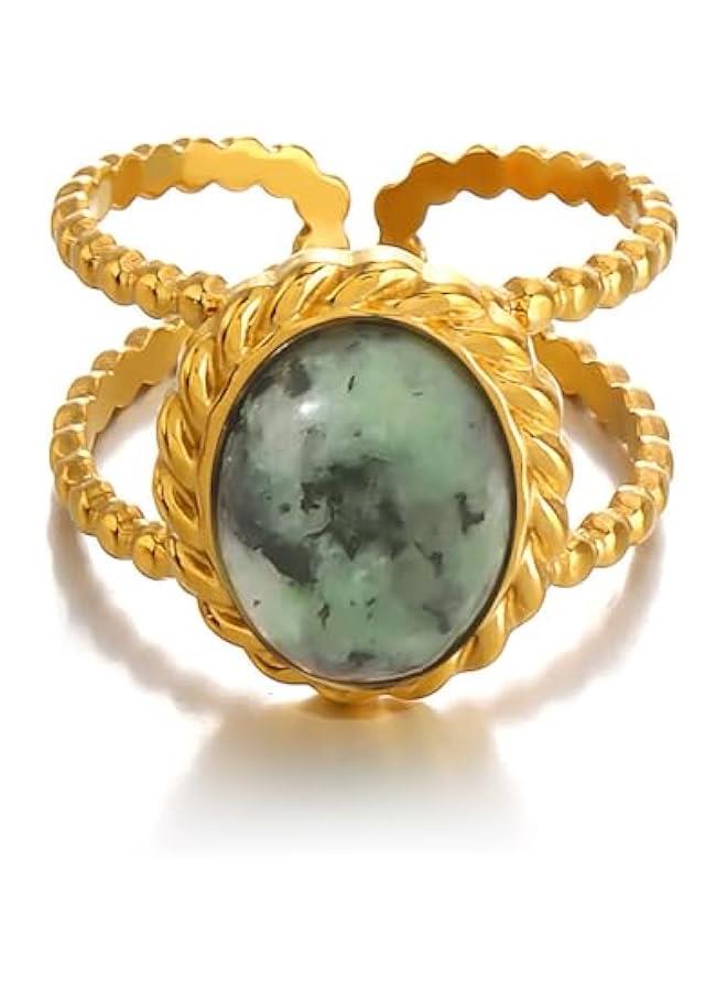 Bohemian Turquoise Ring for Women, 925 Silver Vintage Cowgirl Jewelry, Western Statement Turquoise Jewelry for Women - Image 1